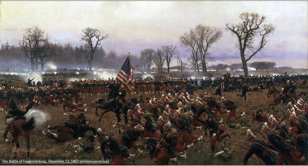Painting of Civil War Combat held by the Philadelphia Museum of Art.